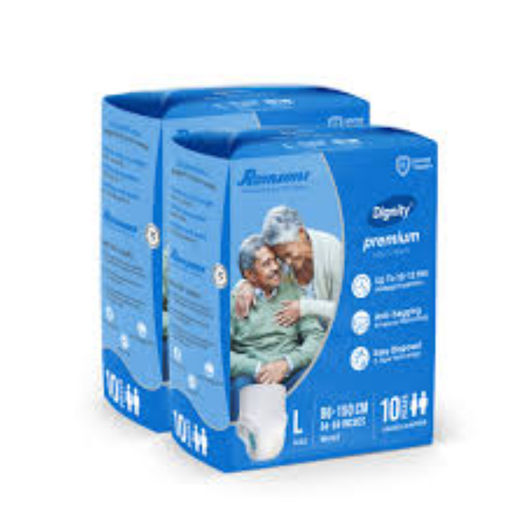 DIGNITY ADULT PULL UP DIAPERS M/L 10S